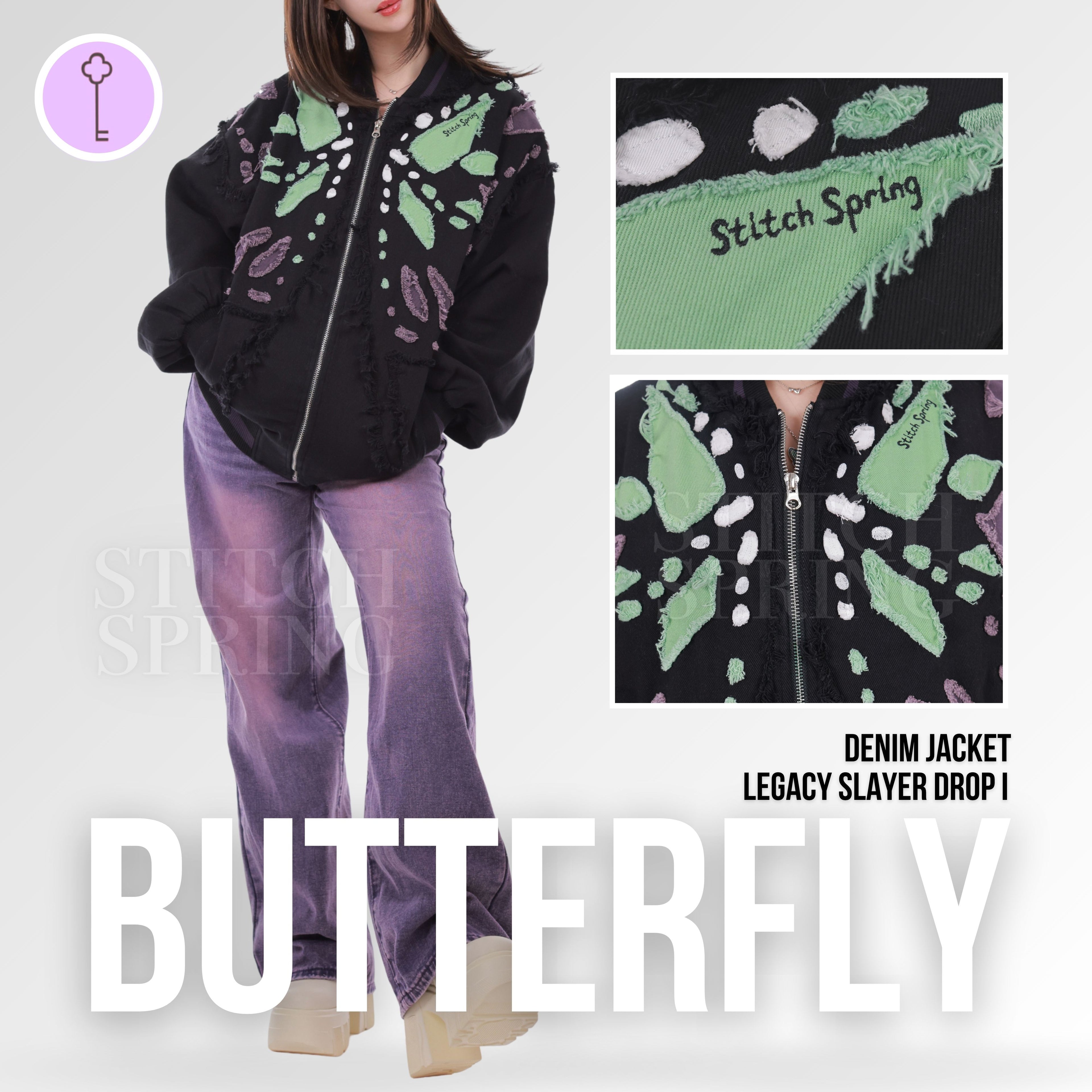 Butterfly Denim Jacket Preorder