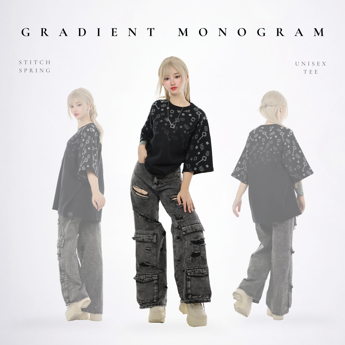 Limited Edition Gradient Monogram Tee Preorder