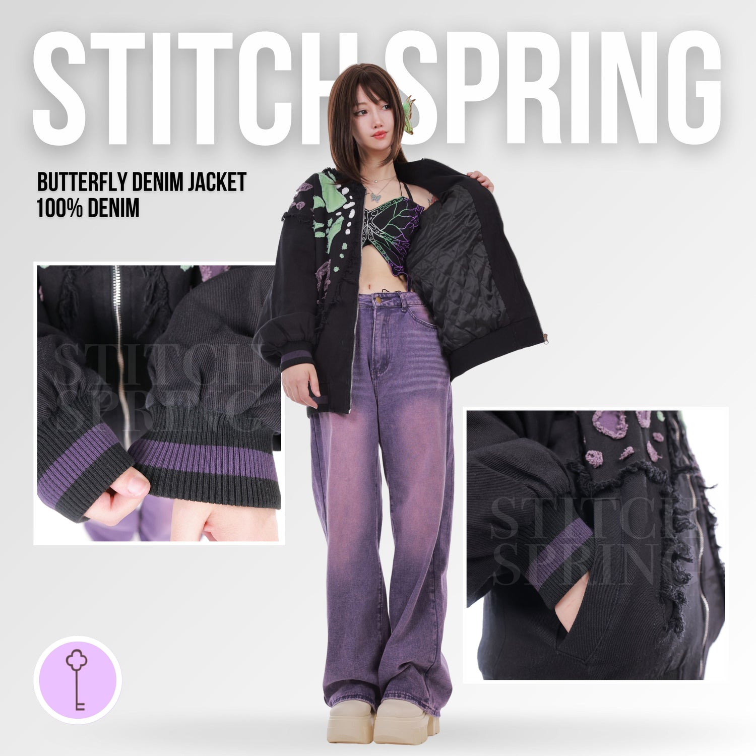 Butterfly Denim Jacket Preorder