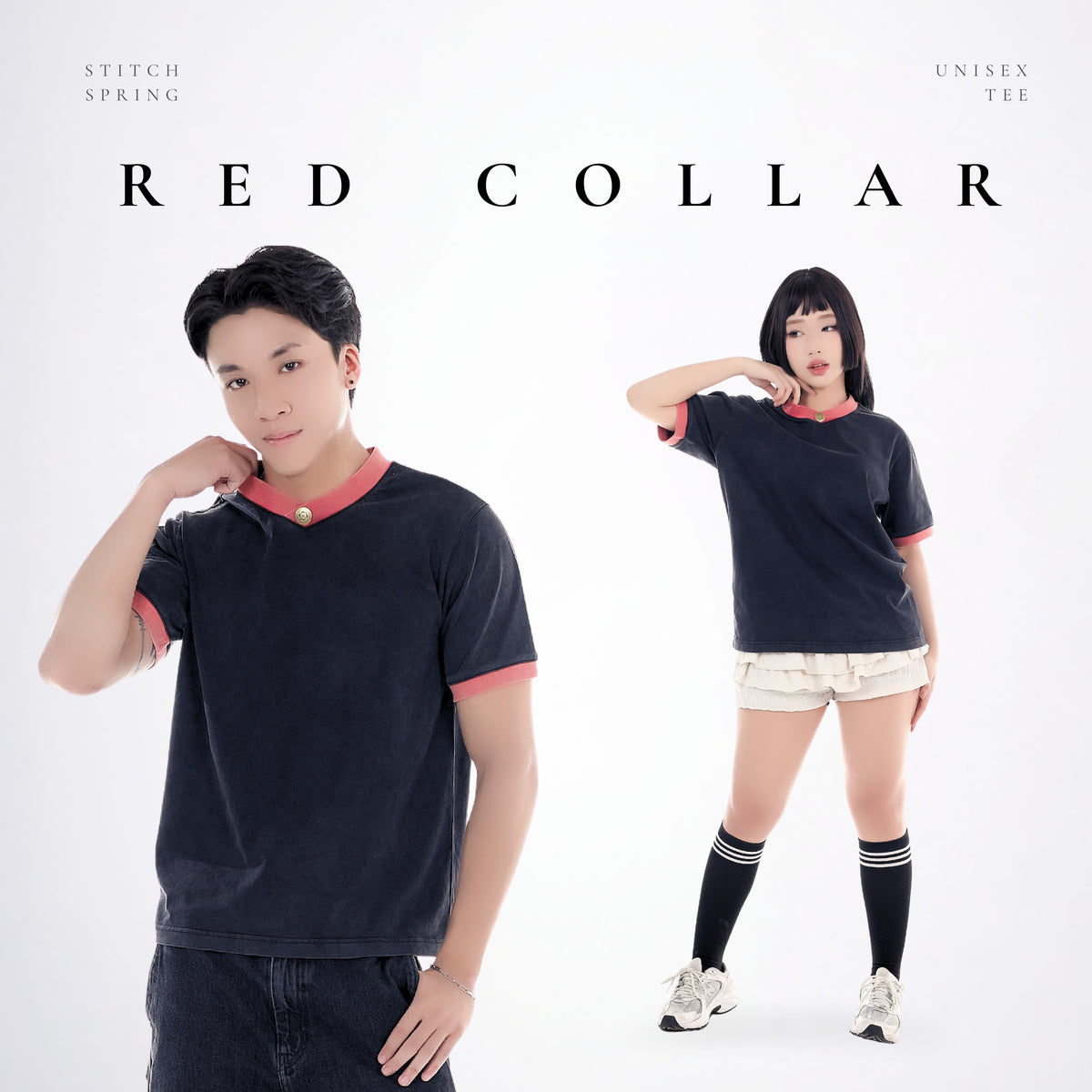 Red Collar Tee Preorder
