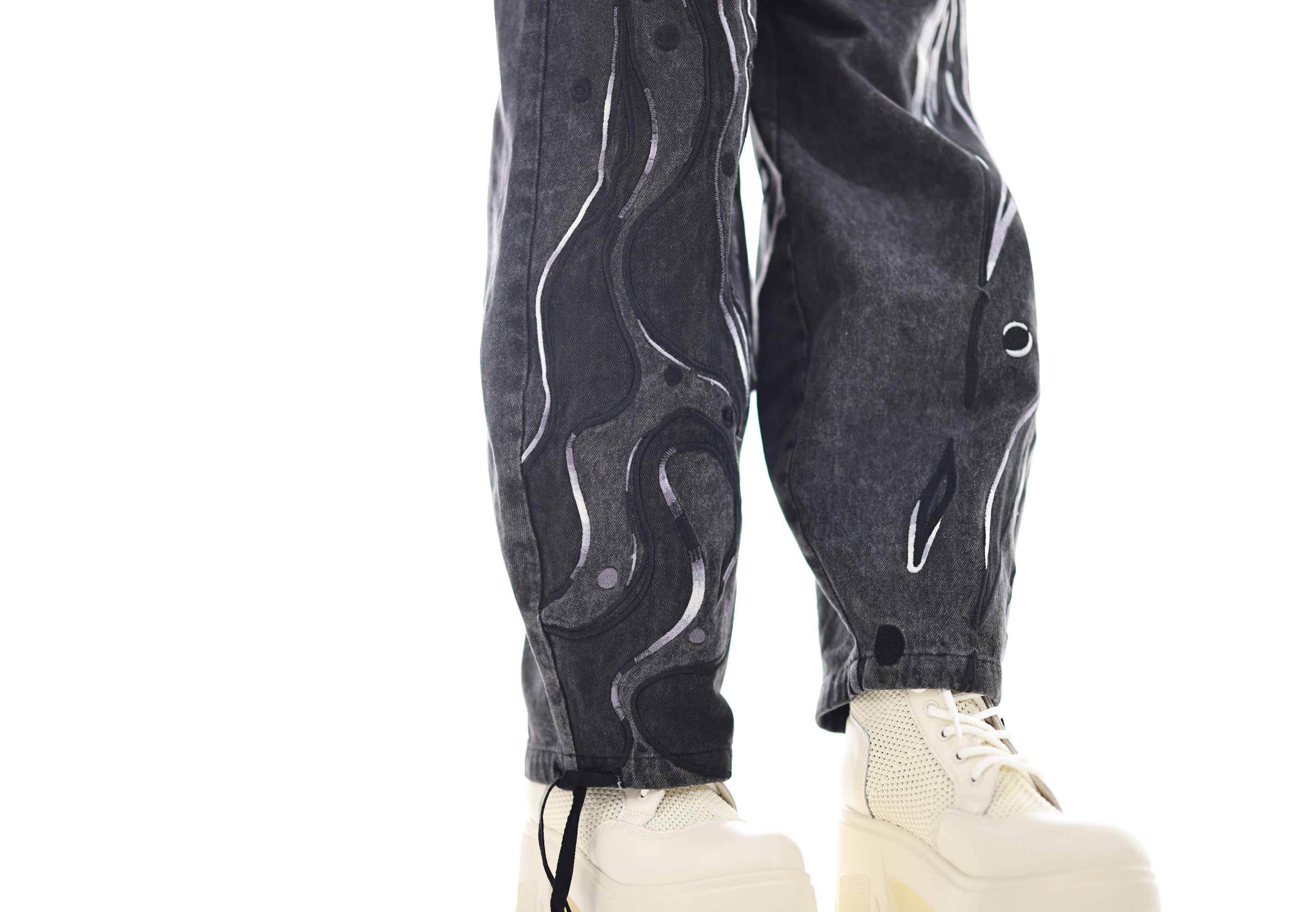 Black Aura Denim Pants Preorder
