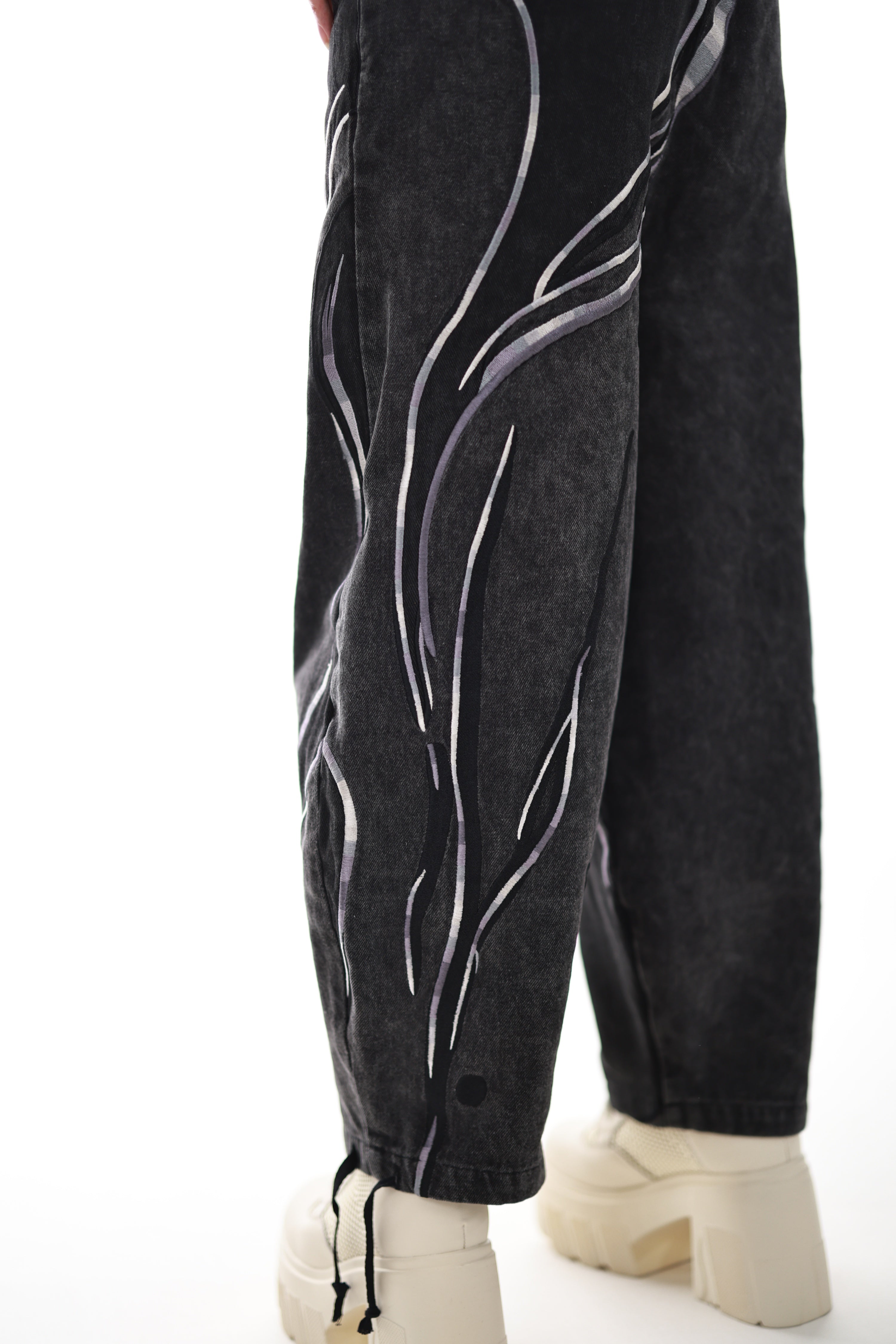 Black Aura Denim Pants Preorder