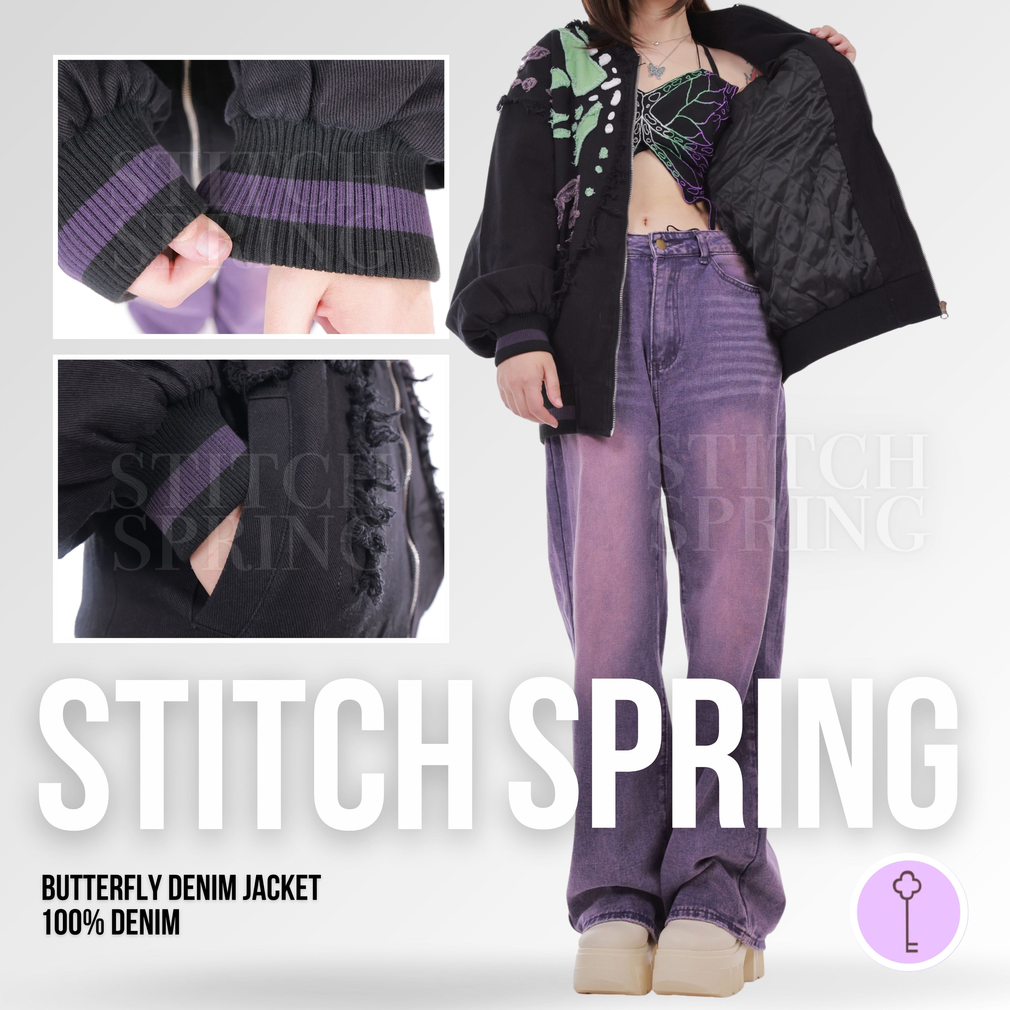 Butterfly Denim Jacket Preorder