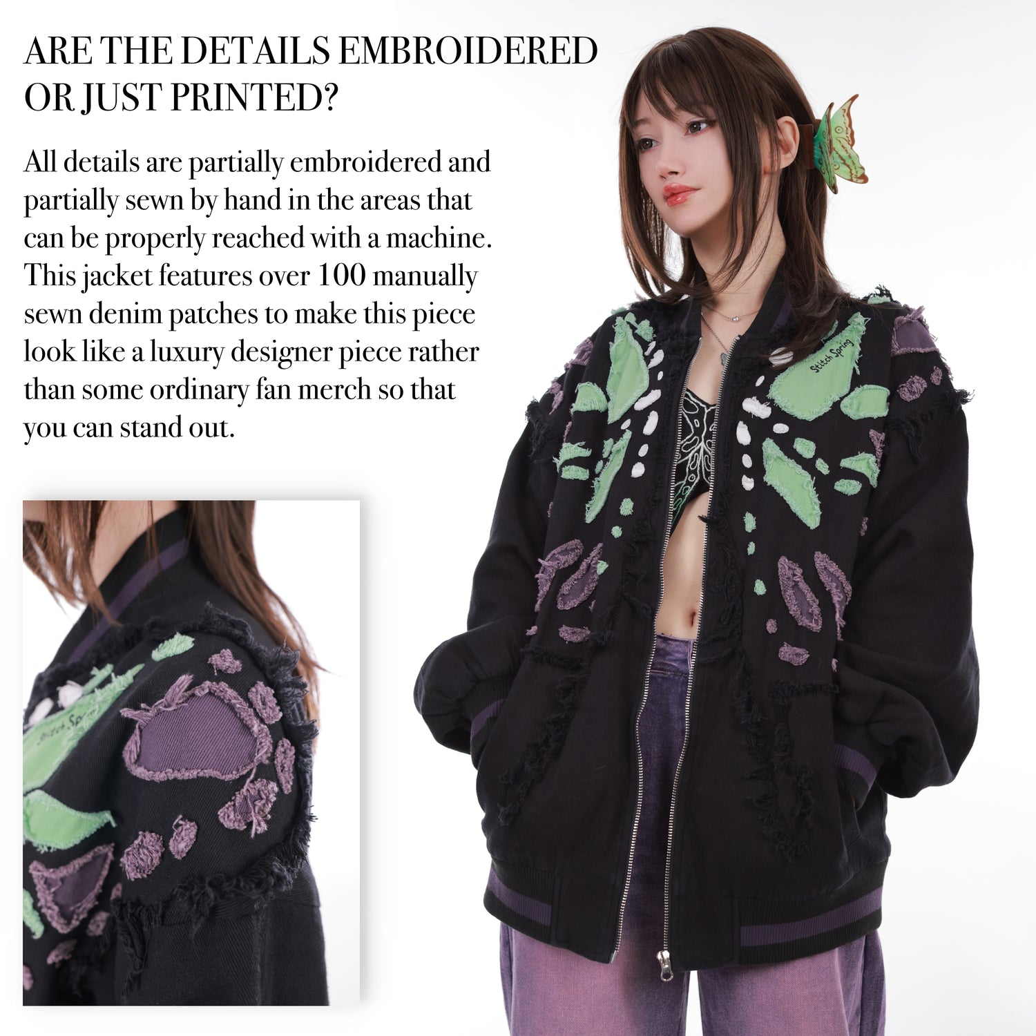 Butterfly Denim Jacket Preorder