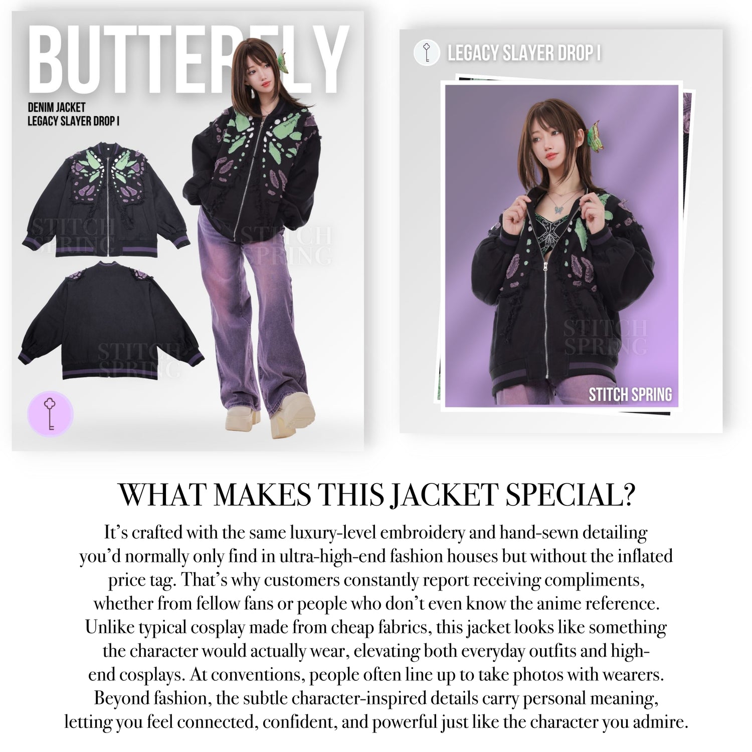 Butterfly Denim Jacket Preorder