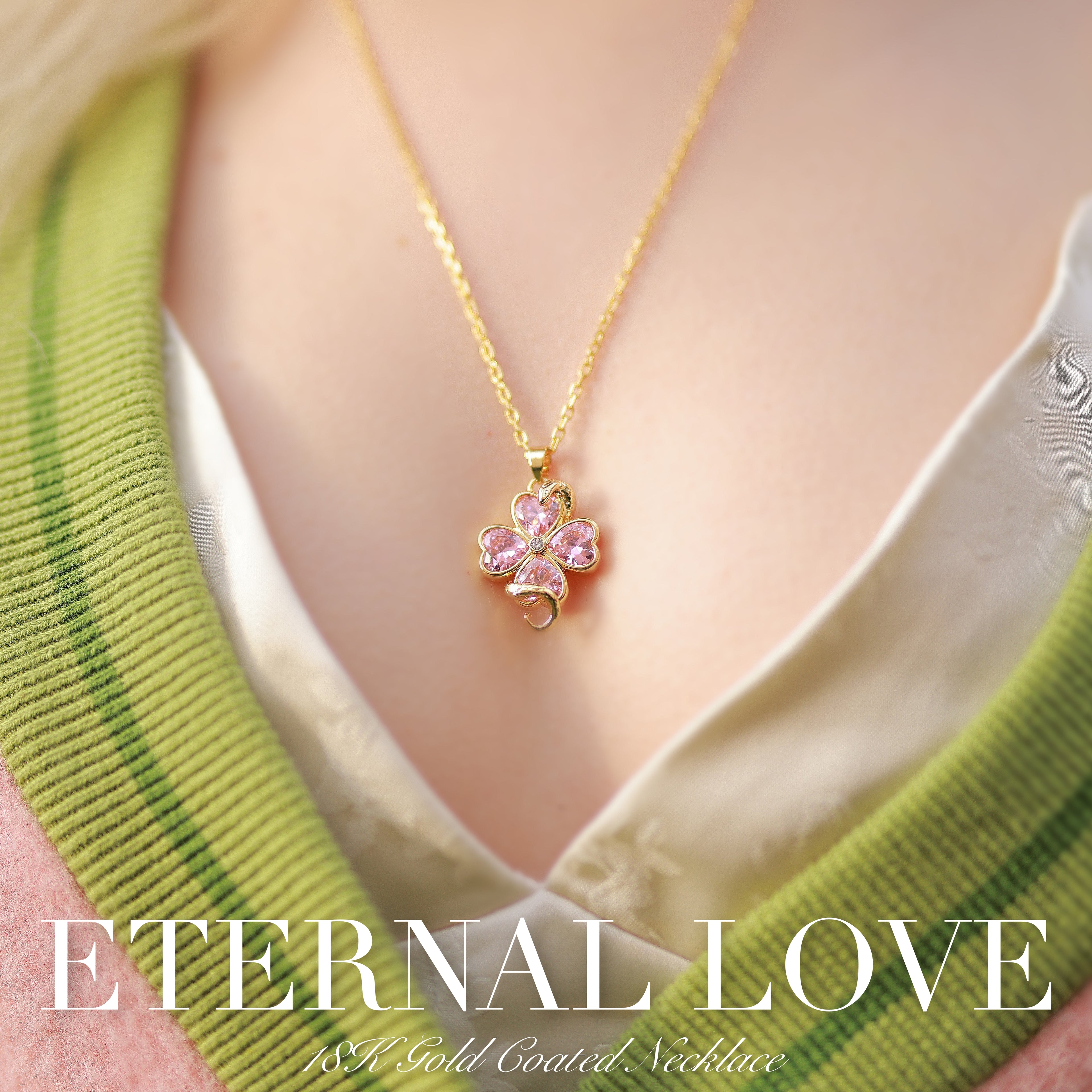 Gold Eternal Love Necklace Preorder