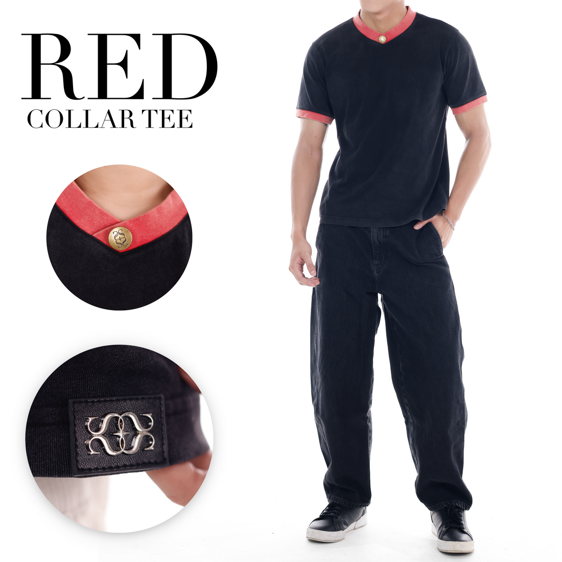 Red Collar Tee Preorder