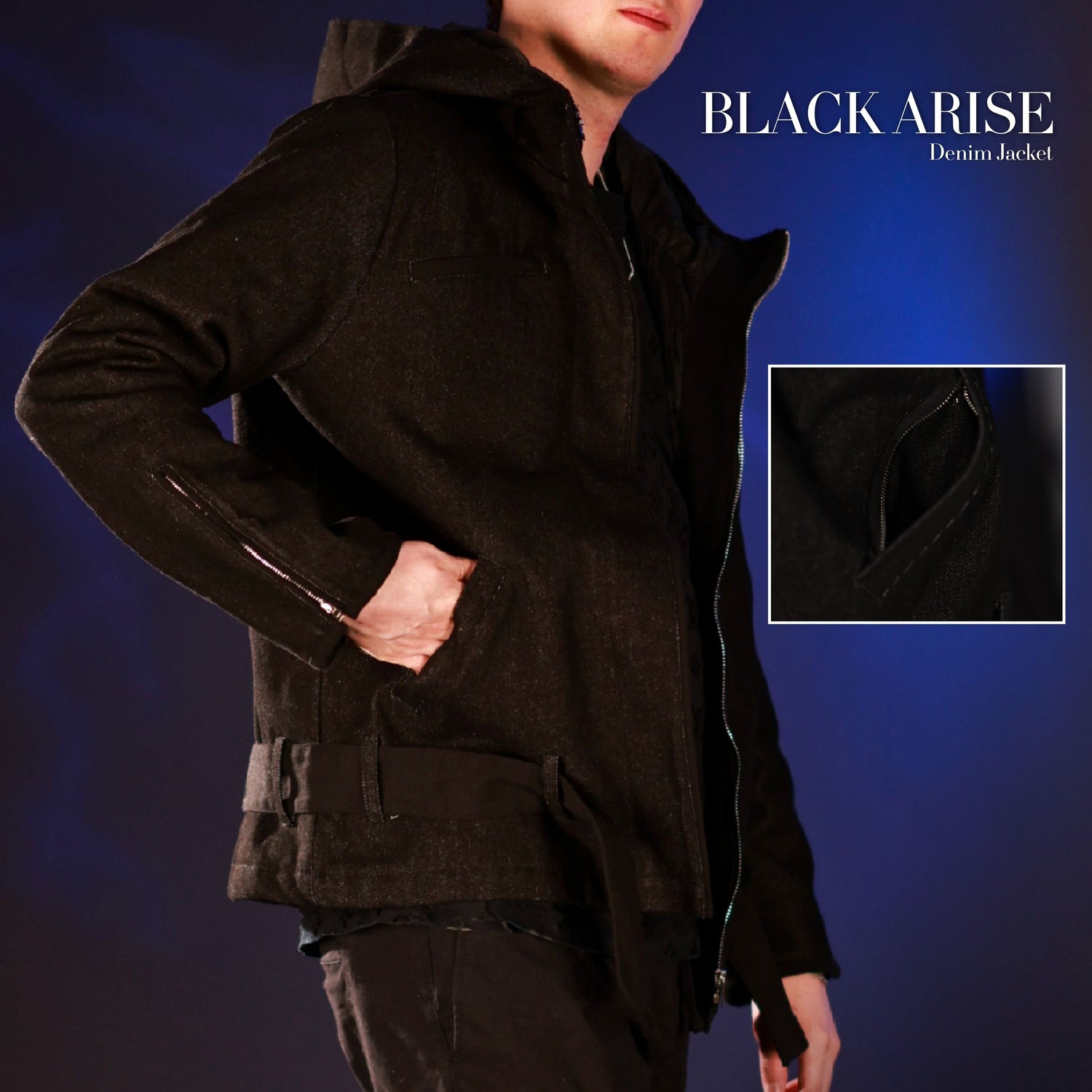 Black Arise Denim Jacket Preorder