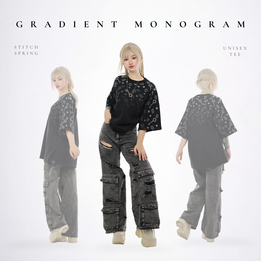Limited Edition Gradient Monogram Tee Preorder