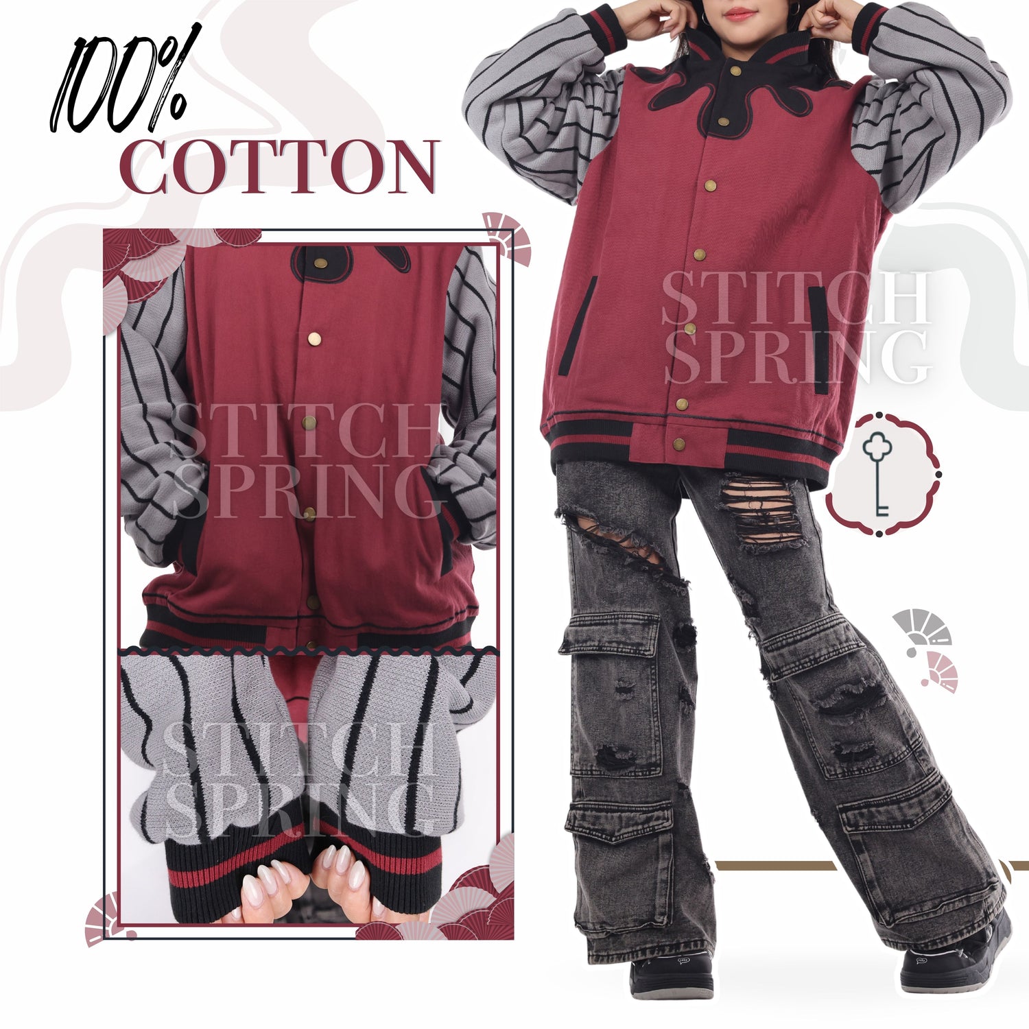 Crimson Fan Jacket Preorder