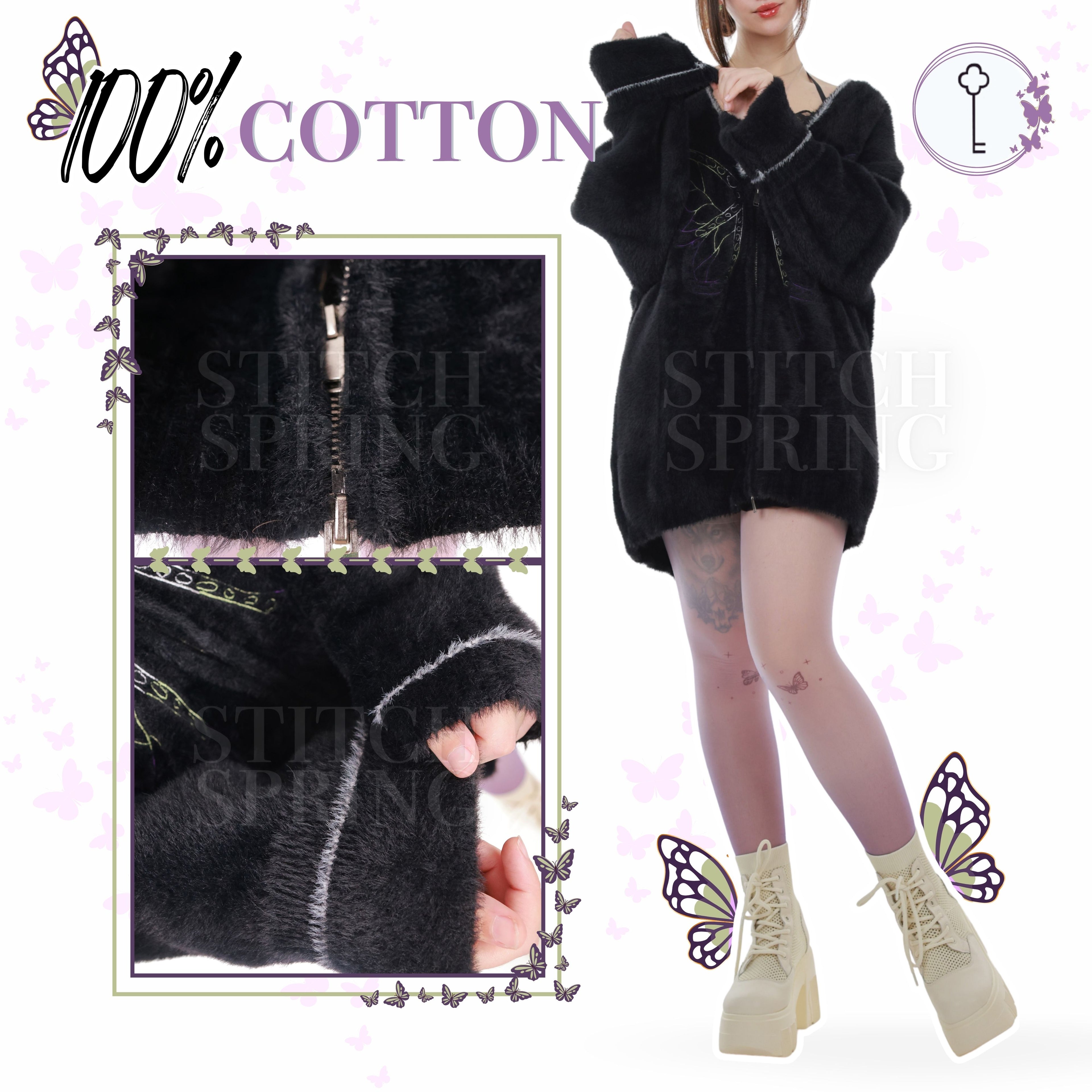 Fuzzy Butterfly Cardigan Preorder