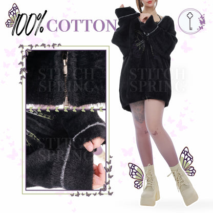 Fuzzy Butterfly Cardigan Preorder
