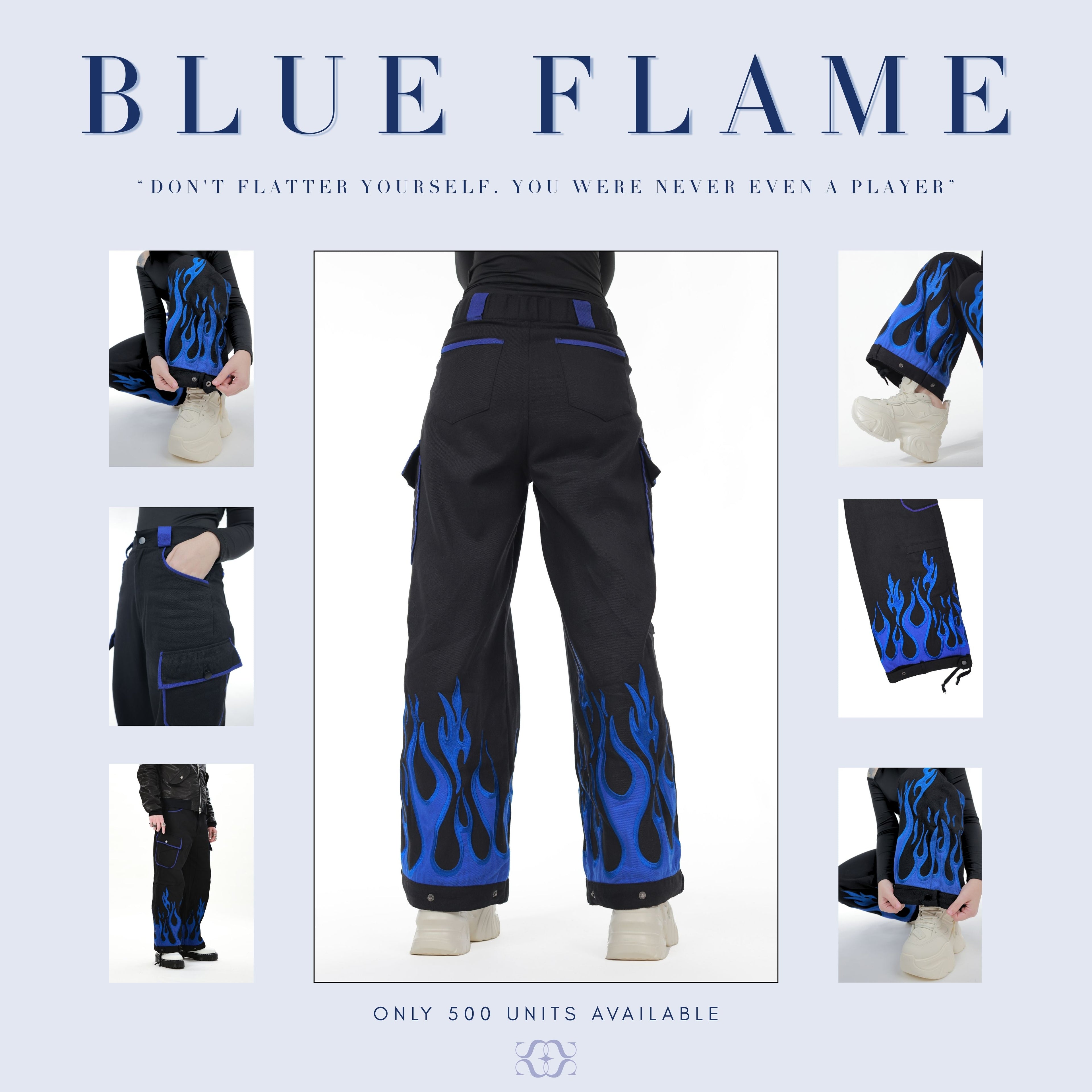 Blue Flame Denim Pants Preorder
