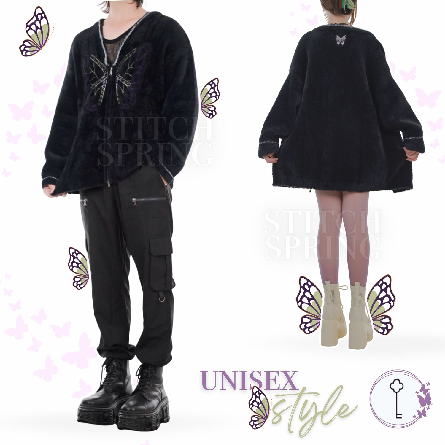 Fuzzy Butterfly Cardigan Preorder