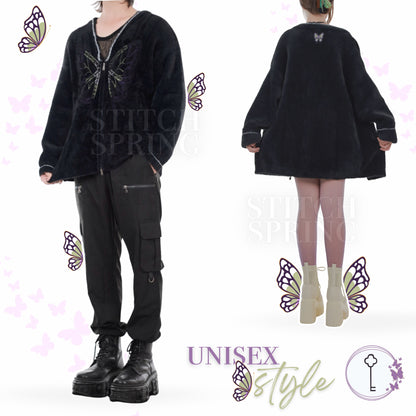 Fuzzy Butterfly Cardigan Preorder