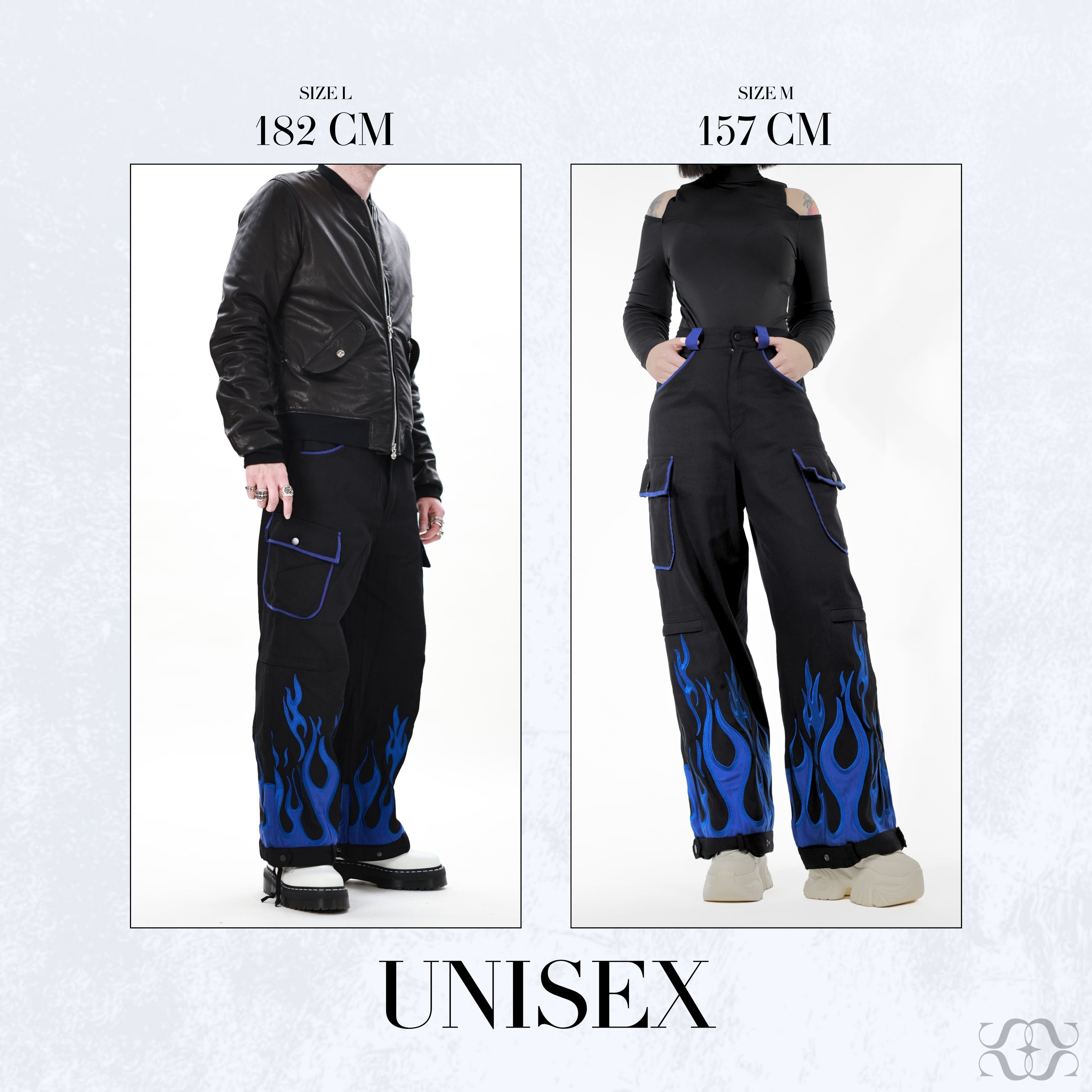 Blue Flame Denim Pants Preorder