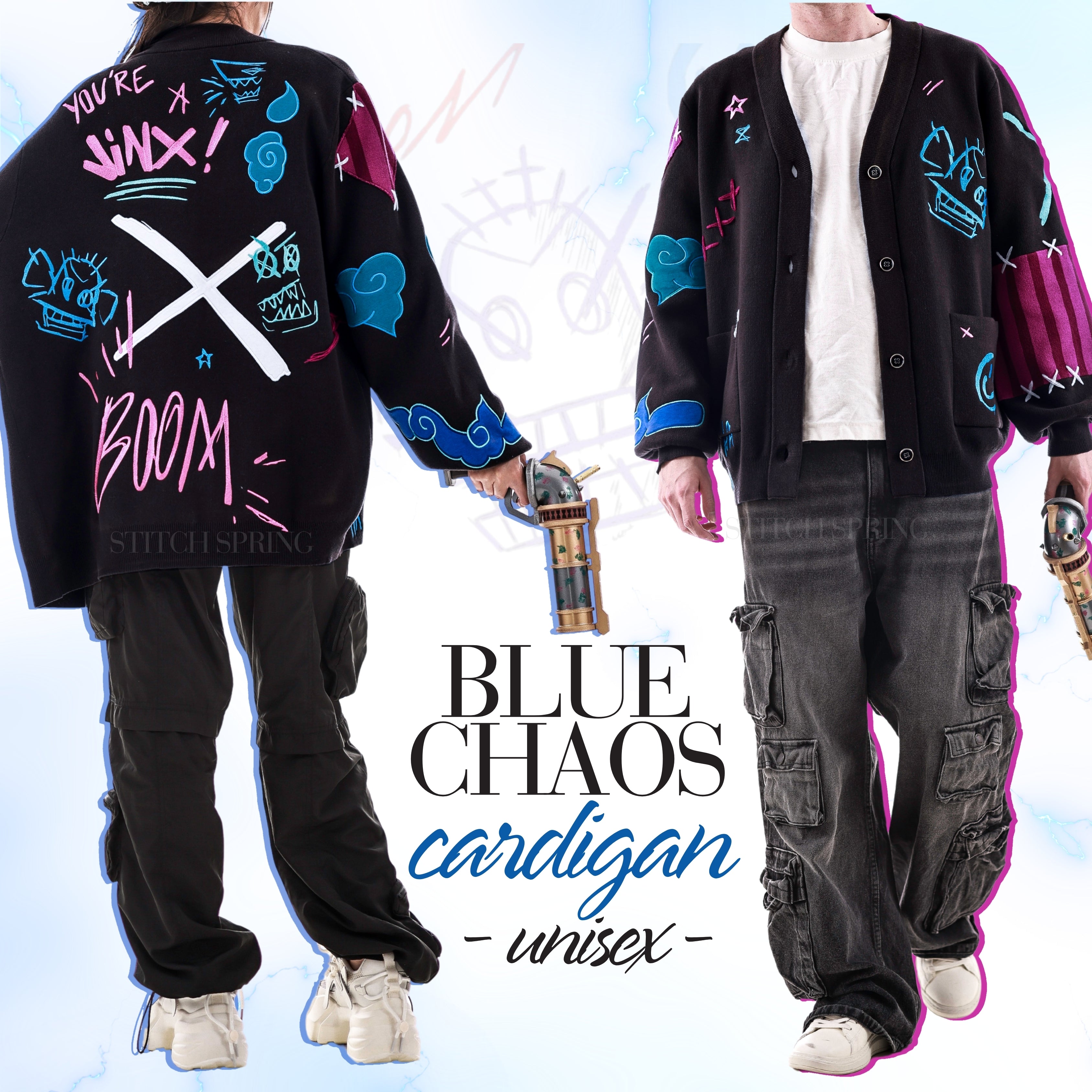 Blue Chaos Cardigan Preorder