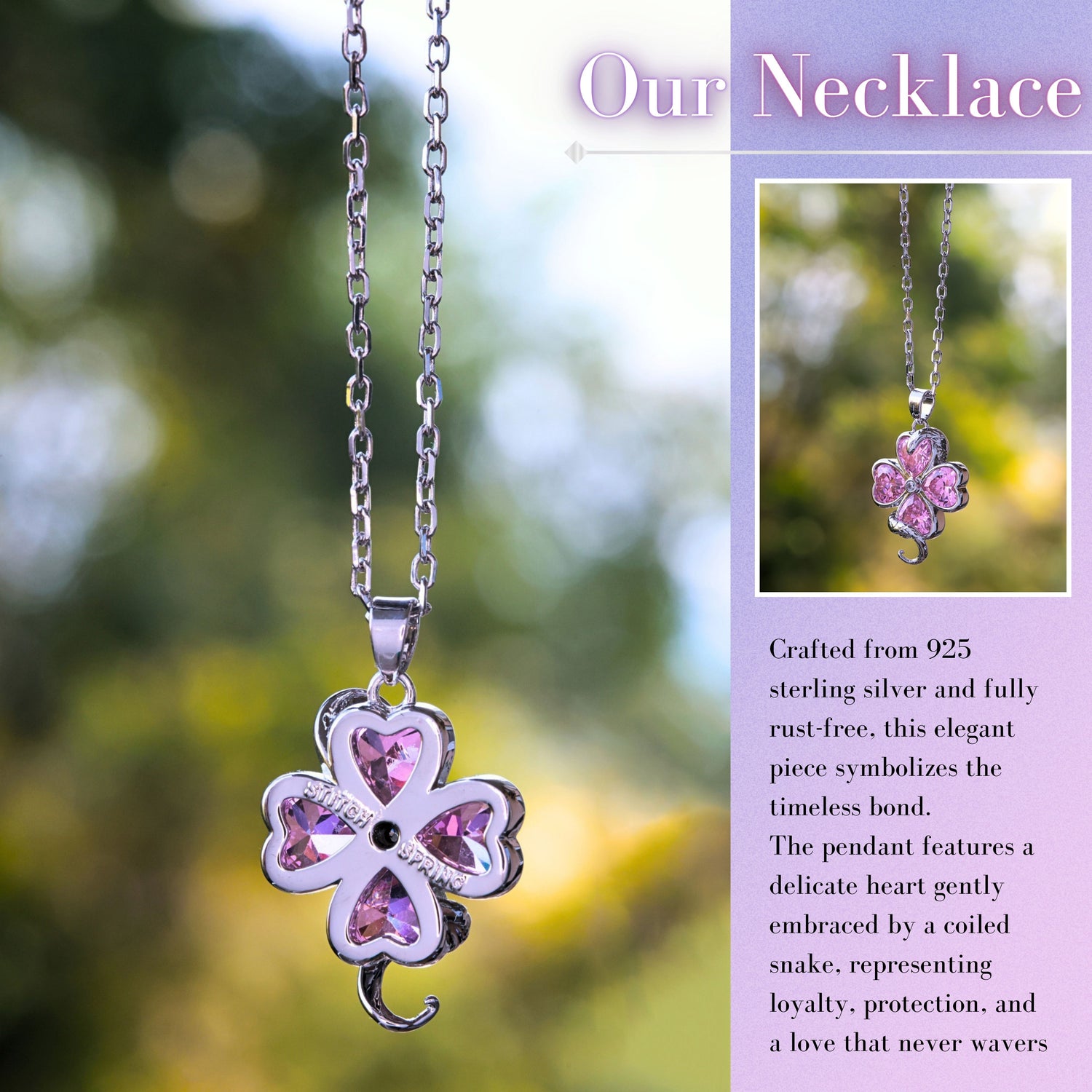 Silver Eternal Love Necklace Preorder