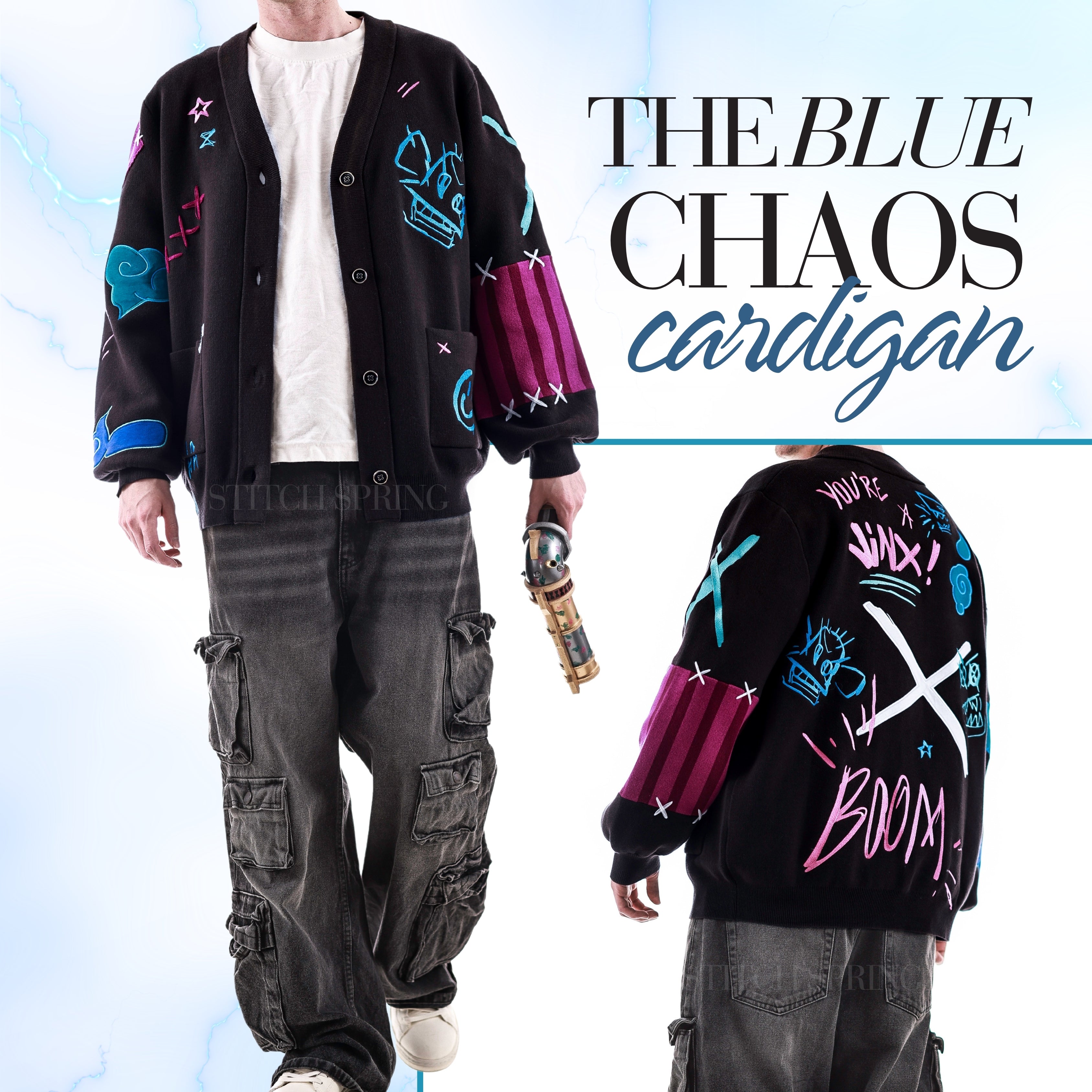 Blue Chaos Cardigan Preorder