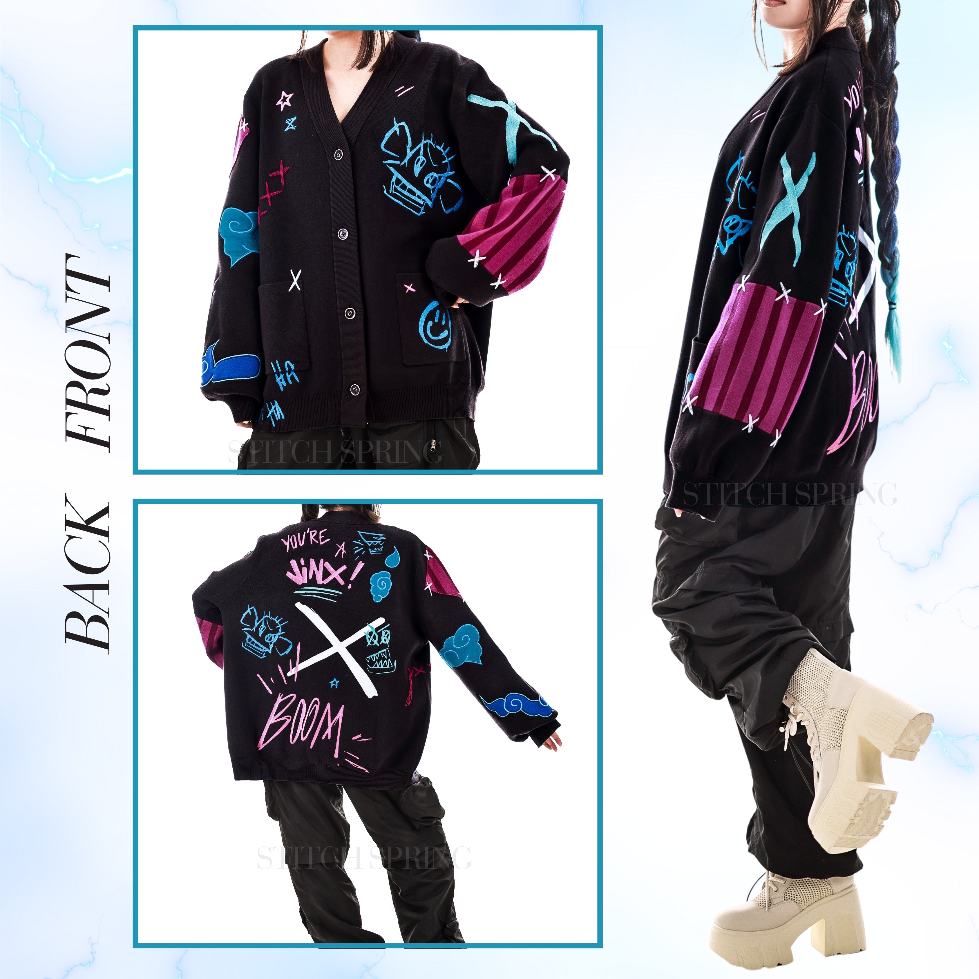 Blue Chaos Cardigan Preorder