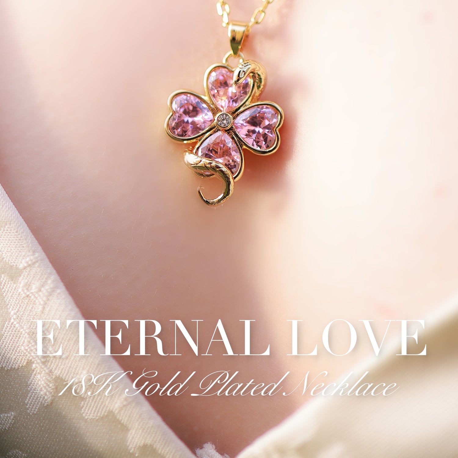 Gold Eternal Love Necklace Preorder