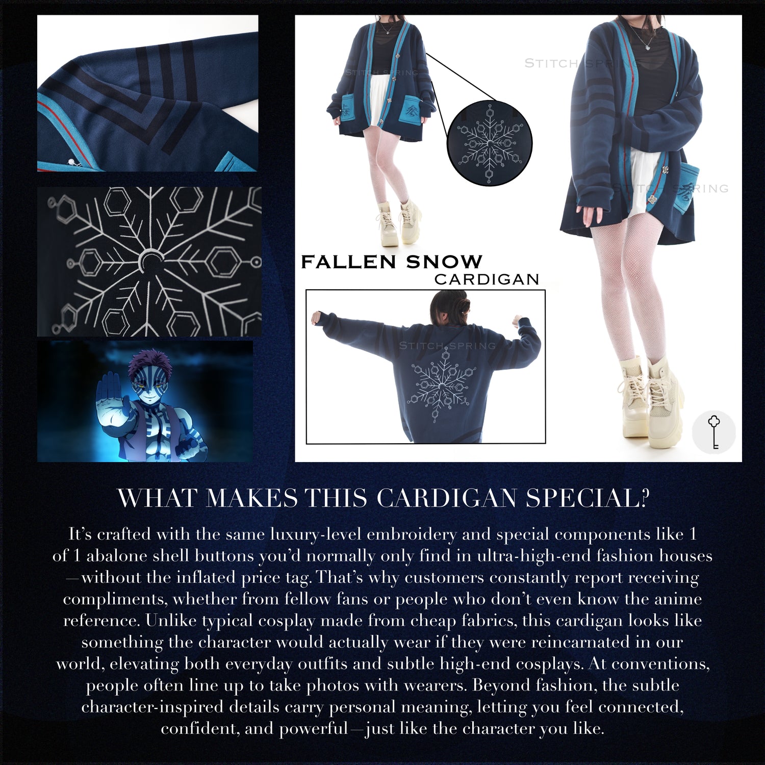 Fallen Snow Cardigan Preorder