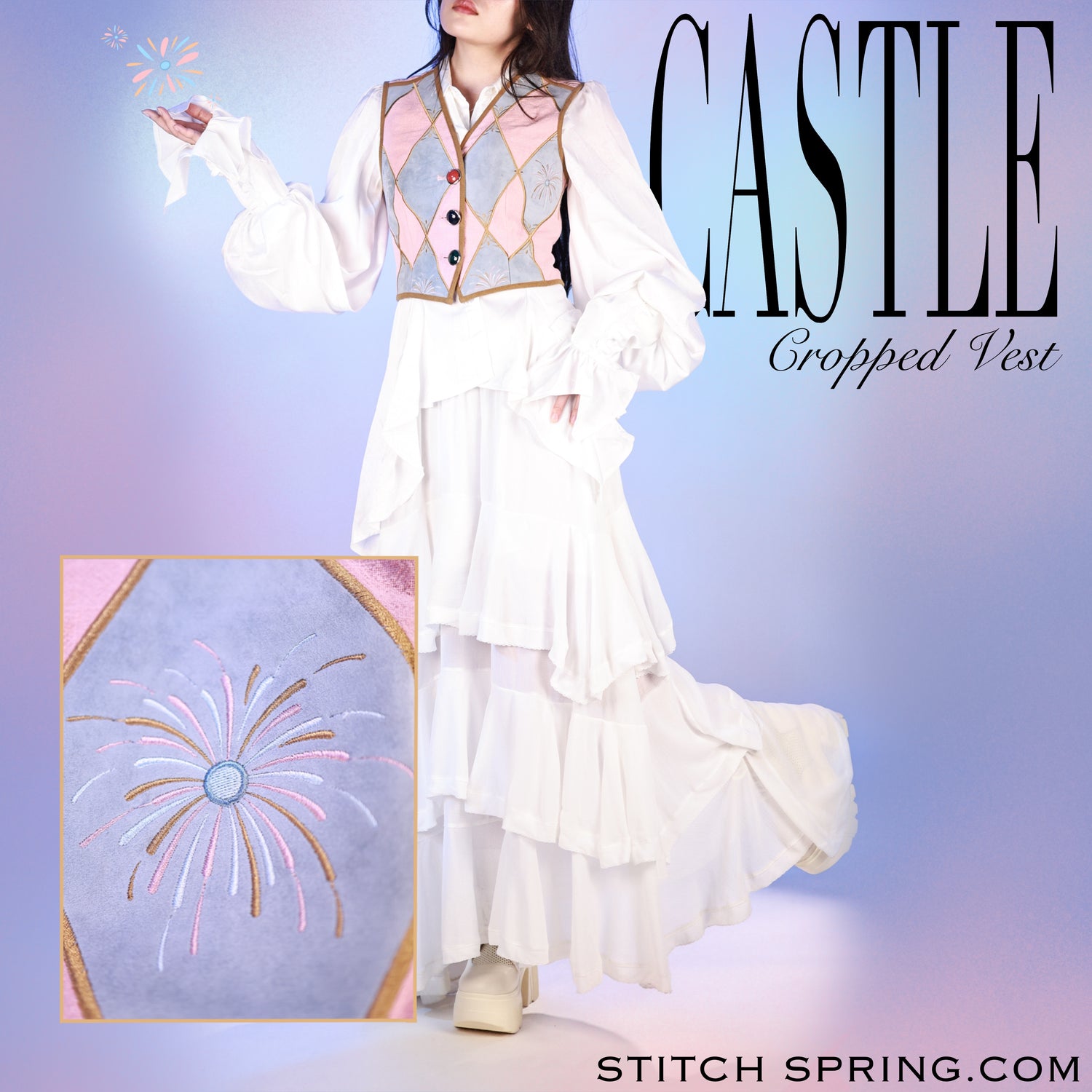 Cropped Castle Vest Preorder