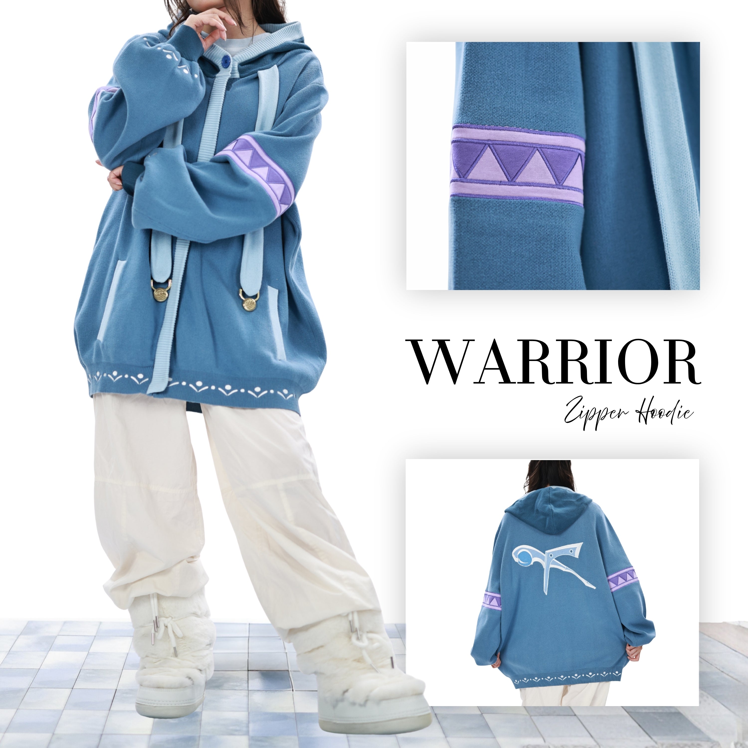 Warrior Zipper Hoodie Preorder
