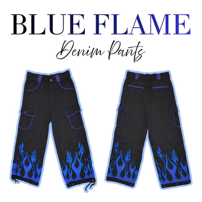 Blue Flame Denim Pants Preorder