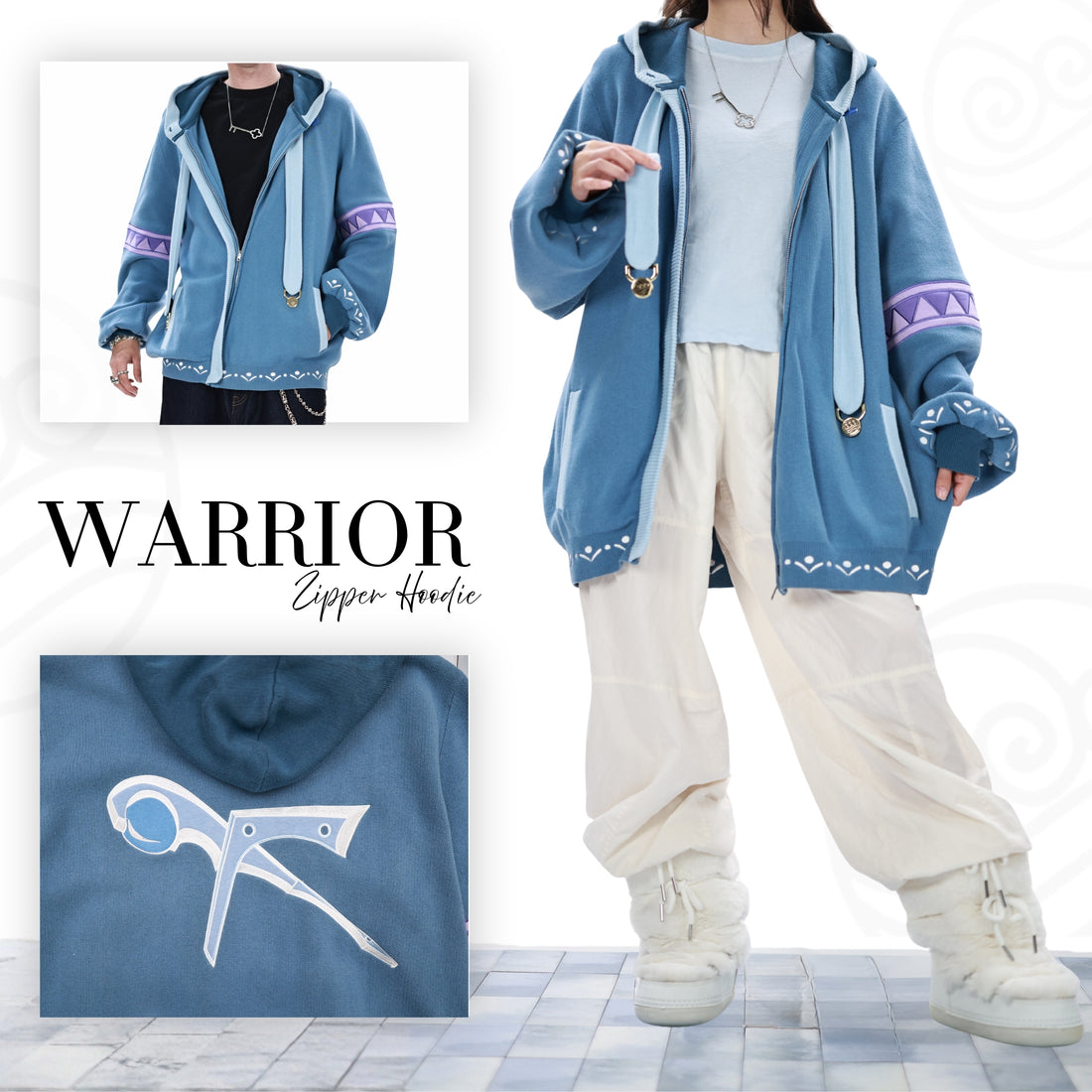 Warrior Zipper Hoodie Preorder