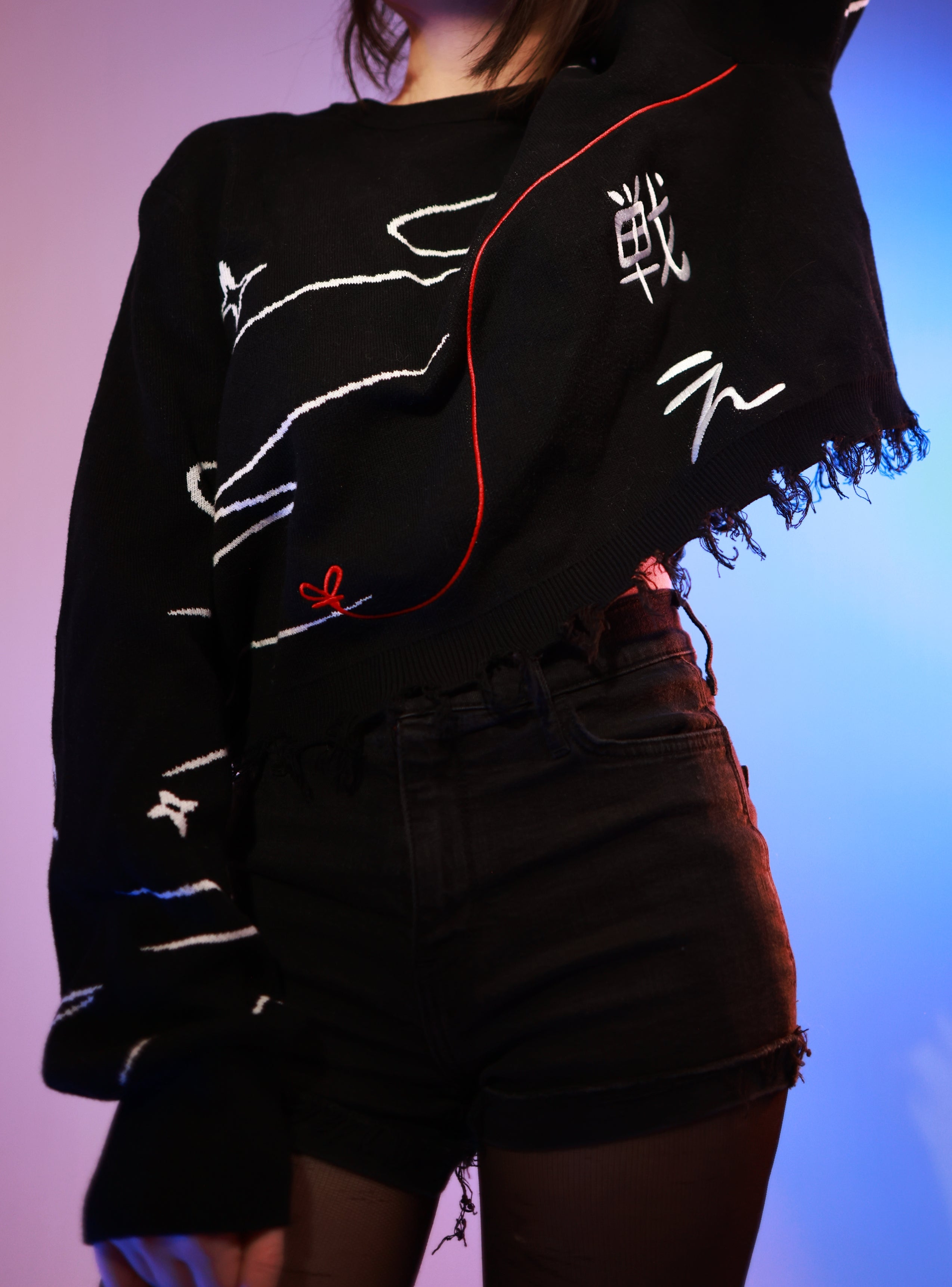 OVERSIZED SWEAT WITH CONTRAST STRIPE MOTO MAIKO main image 0