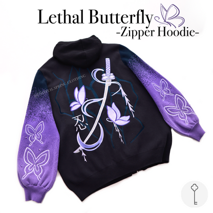 Lethal Butterfly Zipper Hoodie Preoder