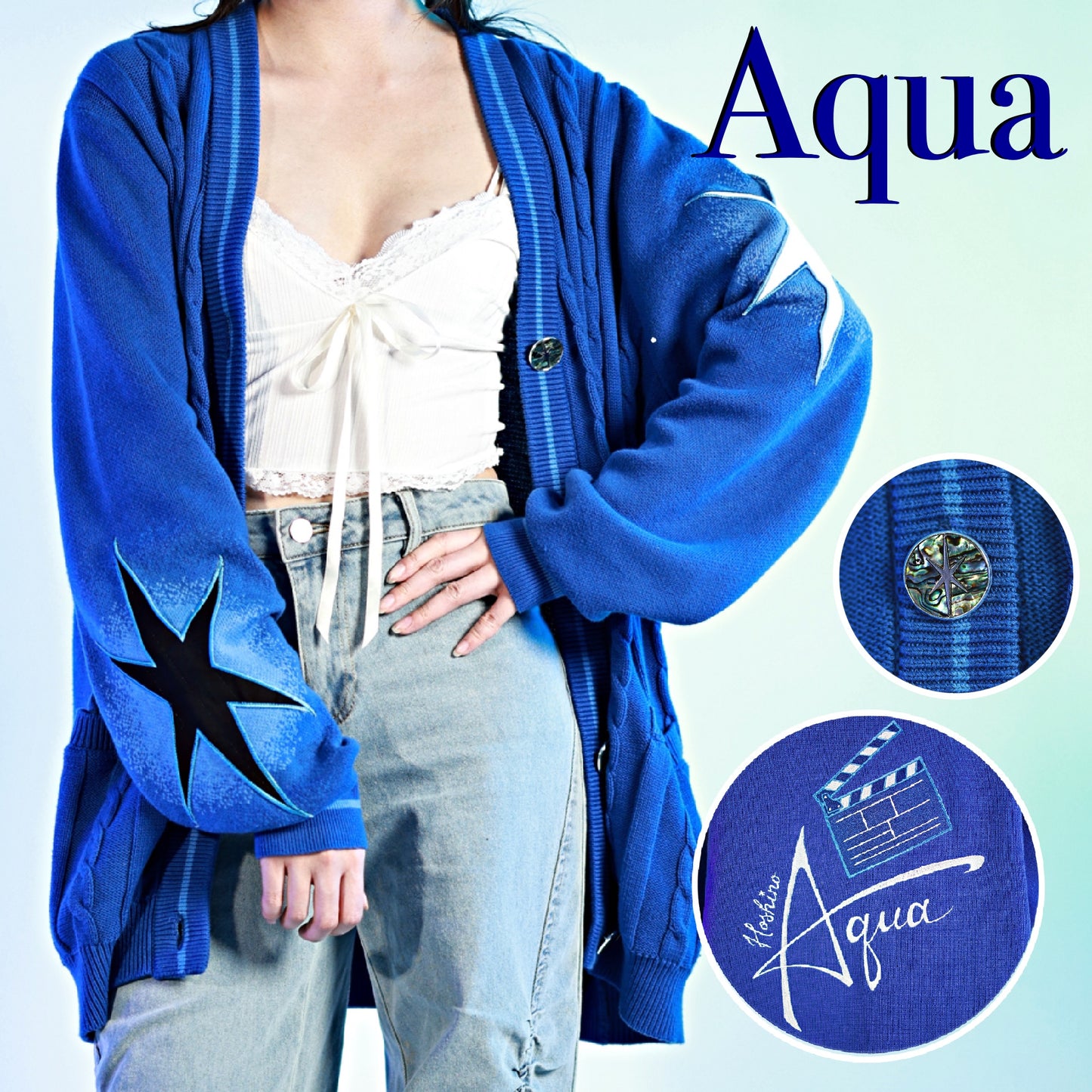Aqua Cardigan Preorder