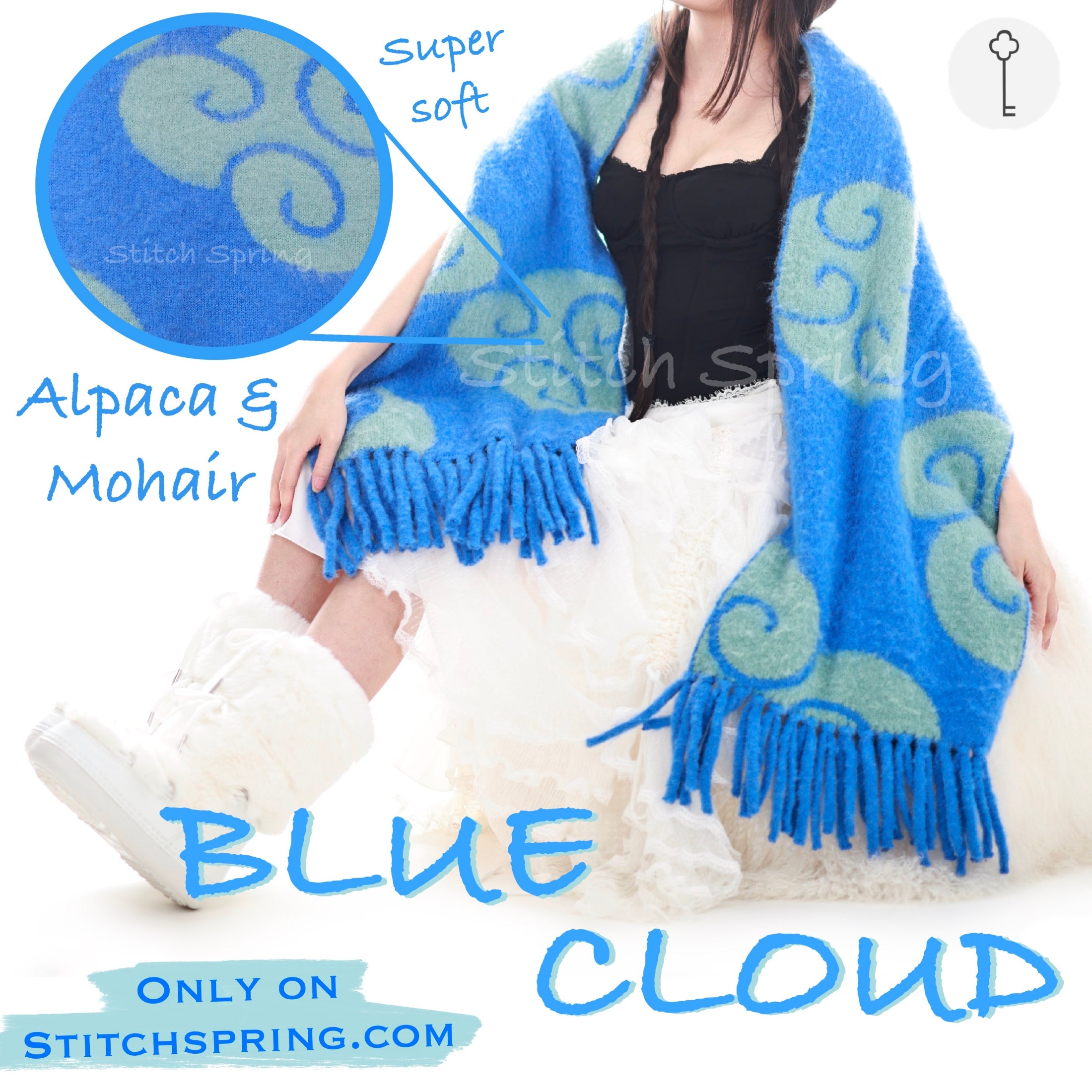 Blue Cloud Scarf Preorder