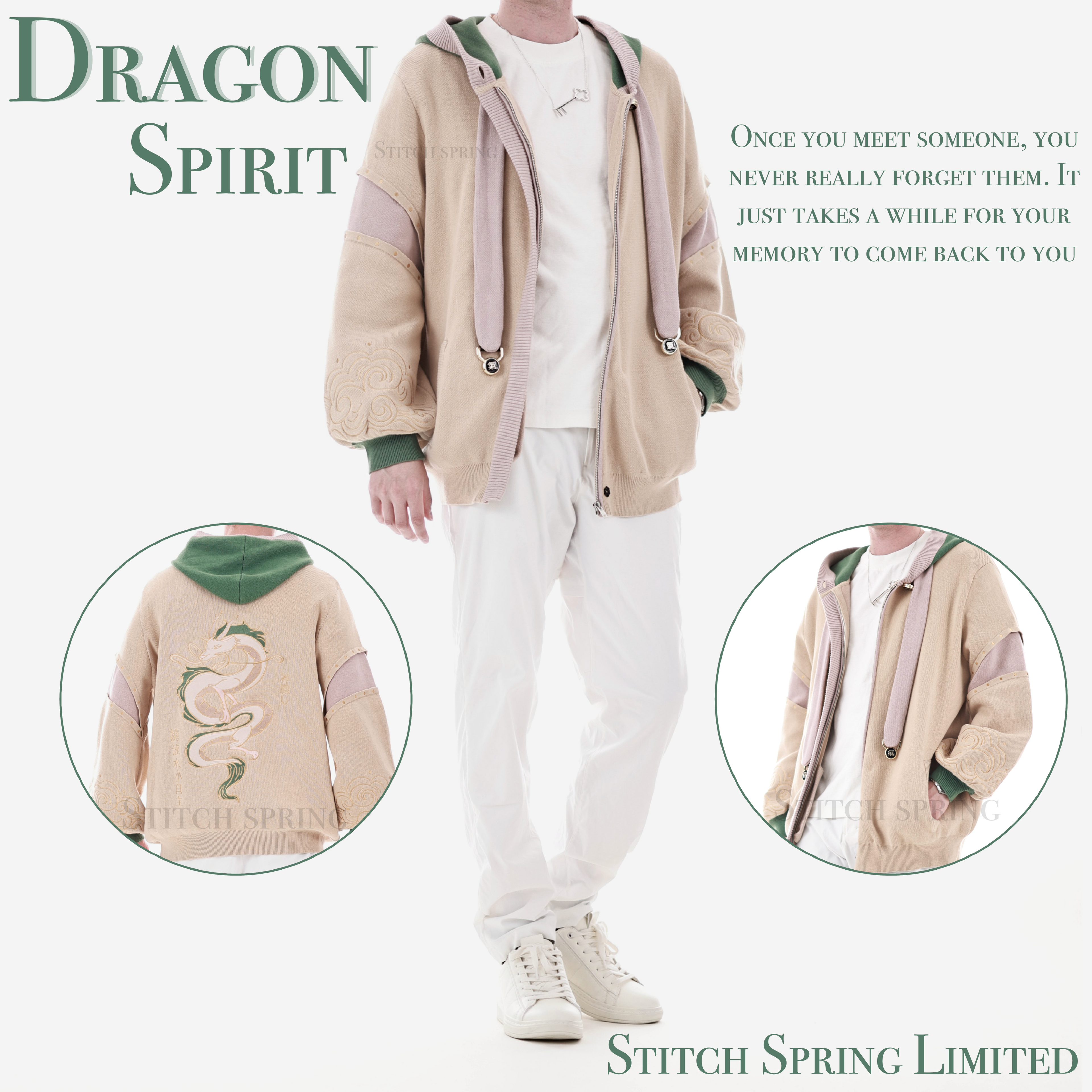 Dragon Spirit Zipper Hoodie Preorder