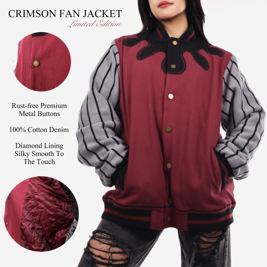 Crimson Fan Jacket Preorder