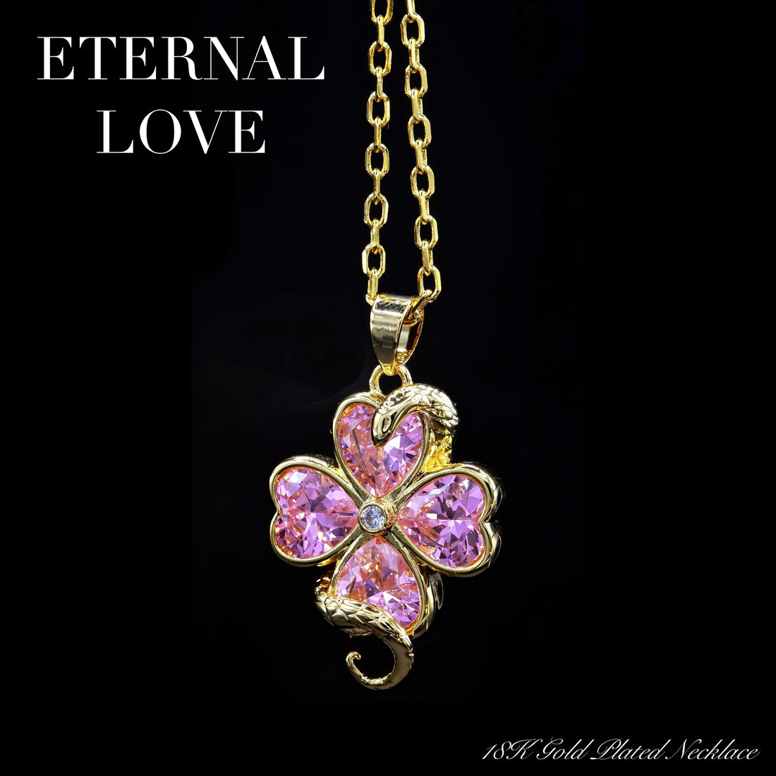 Gold Eternal Love Necklace Preorder