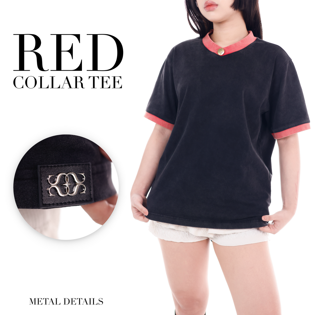Red Collar Tee Preorder