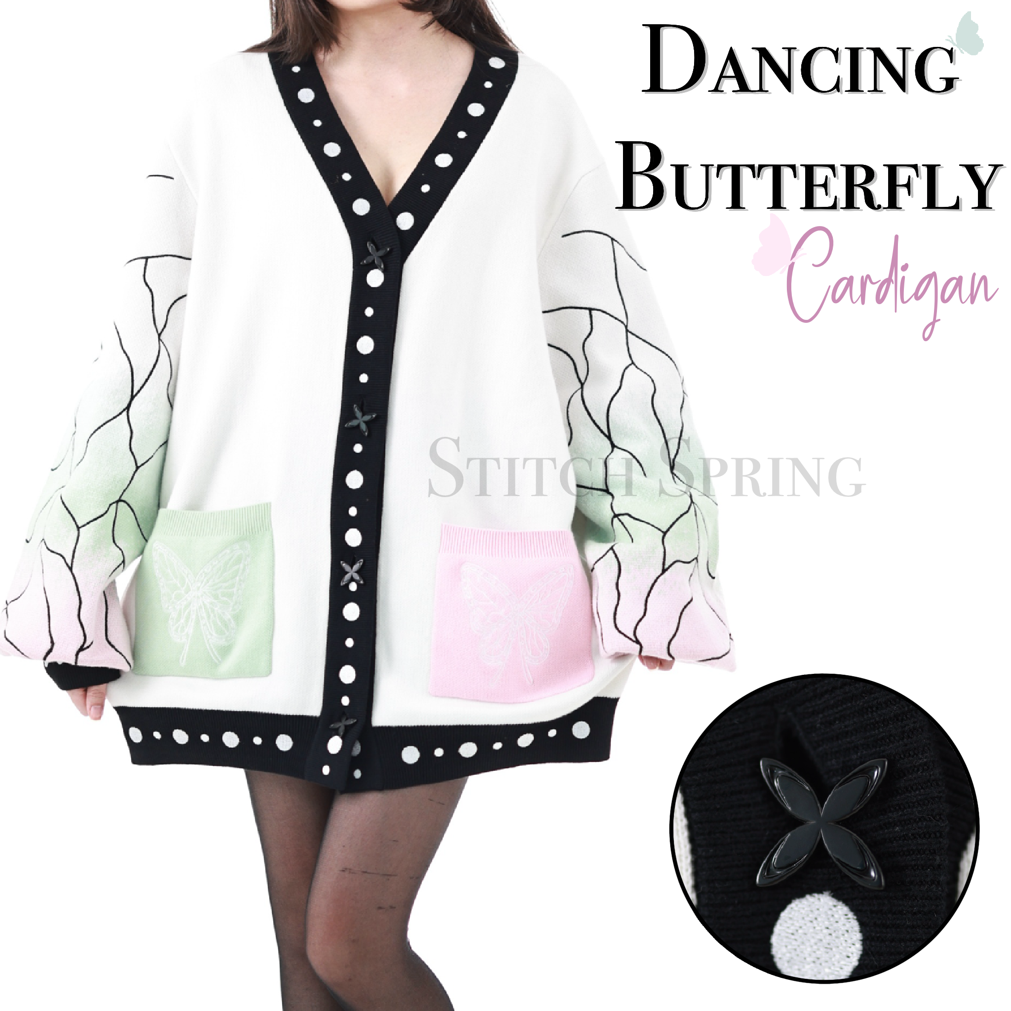 Dancing Butterfly Cardigan Preorder | Subtle Japanese Cardigan – Stitch ...
