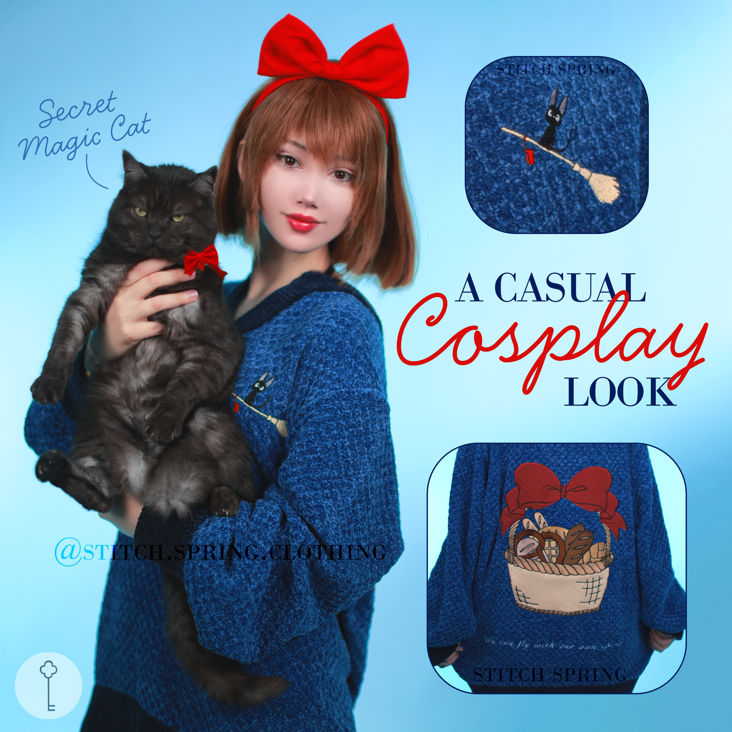 Witch Cat Velvet Sweater Preorder